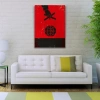 USLUCAN ALIŞVERİŞ Kırmızı ve Siyah Afiş Görseli Kanvas Tablo 50 x 70