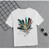 USLUCAN ALIŞVERİŞ Kız Çocuk Baskılı T-Shirt - Beyaz