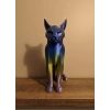 USLUCAN ALIŞVERİŞ Koyu Rainbow Kedi Biblo Modern Salon ve Raf Dekoru