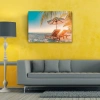 USLUCAN ALIŞVERİŞ Kumsaldaki Şezlonglar Kanvas Tablo 50 x 70