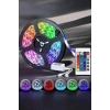 USLUCAN ALIŞVERİŞ Led Işık 5 Metre Şerit Led RGB Işıklı