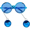 USLUCAN ALIŞVERİŞ Mavi Disko Toplu Küpeli Parti Gözlüğü