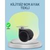 USLUCAN ALIŞVERİŞ Mobilya Tekerleği 6 cm Kilitsiz Tekli Satış