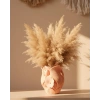 USLUCAN ALIŞVERİŞ Modern 3D Turuncu Çiçek Vazo Masaüstü Salon Dekoru