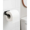 USLUCAN ALIŞVERİŞ Modern Siyah Tuvalet Kağıtlığı Duvar Tipi Minimal Tasarım Peçetelik