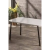 USLUCAN ALIŞVERİŞ Orta Sehpa Metal Ayak Beyaz KR