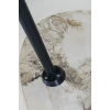 USLUCAN ALIŞVERİŞ Orta Sehpa Siyah Metal Ayak Elips Efes Altın