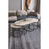 USLUCAN ALIŞVERİŞ ORTA SEHPA ZİGON SEHPA YAN SEHPA 3 LÜ SET  DOLUNAY EFES