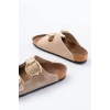 USLUCAN ALIŞVERİŞ P-101 Bej Günlük  Kadın Terlik