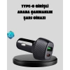 USLUCAN ALIŞVERİŞ PD Destekli 38W Araç Şarj Başlığı Type-C + USB Çift Çıkış Hızlı Şarj