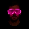 USLUCAN ALIŞVERİŞ Pembe Led Işıklı Parti Gözlüğü - Neon 3 Modlu