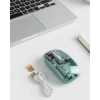 USLUCAN ALIŞVERİŞ Pilli Kablosuz Mouse Bluetooth ve USB Uyumlu Sessiz Tıklama