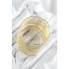 USLUCAN ALIŞVERİŞ Pirinç Tel Sarma Model Gold Renk Kadın Bileklilk