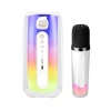USLUCAN ALIŞVERİŞ Pluse 7 Mikrofonlu RGB Kablosuz Hoparlör - Beyaz