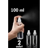 USLUCAN ALIŞVERİŞ Püskürtücü Boş Sprey Şişe 100 Ml 2 ADET