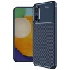 USLUCAN ALIŞVERİŞ Realme 12 Lite Kılıf Auto Focus Karbon Kapak - Lacivert