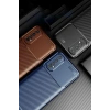 USLUCAN ALIŞVERİŞ Realme 7 Kılıf Auto Focus Karbon Kapak - Lacivert