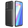 USLUCAN ALIŞVERİŞ Realme 7 Kılıf Auto Focus Karbon Kapak - Siyah