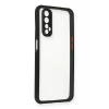 USLUCAN ALIŞVERİŞ Realme 7 Kılıf Miami Şeffaf Silikon - Siyah