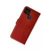 USLUCAN ALIŞVERİŞ Realme C25 Kılıf Trend S Plus Kapaklı Kılıf - Kırmızı