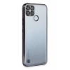 USLUCAN ALIŞVERİŞ Realme C25Y Kılıf Lensli Silikon - Siyah