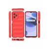 USLUCAN ALIŞVERİŞ Realme C35 Kılıf Optimum Silikon - Kırmızı