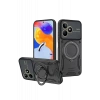 USLUCAN ALIŞVERİŞ Realme C53 Kılıf Joy Lens Standlı Kapak - Siyah