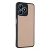 USLUCAN ALIŞVERİŞ Realme Note 50 4G Kılıf Aras Deri Kapak - Pudra