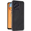 USLUCAN ALIŞVERİŞ Realme Note 50 4G Kılıf Aras Deri Kapak - Siyah