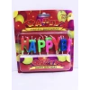 USLUCAN ALIŞVERİŞ Renkli Happy Birthday Yazılı Mum