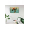 USLUCAN ALIŞVERİŞ Renkli Kaplumbağa Canvas Tablo (50x70)