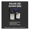 USLUCAN ALIŞVERİŞ Rustik Ampul İkili Solar Duvar Aplik Güneş Enerjili Hareket Sensörlü