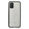 USLUCAN ALIŞVERİŞ Samsung Galaxy A02S Kılıf Miami Şeffaf Silikon - Siyah