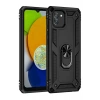 USLUCAN ALIŞVERİŞ Samsung Galaxy A03 Kılıf Sofya Yüzüklü Silikon Kapak - Siyah