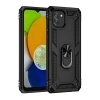 USLUCAN ALIŞVERİŞ Samsung Galaxy A03 Kılıf Sofya Yüzüklü Silikon Kapak - Siyah