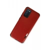 USLUCAN ALIŞVERİŞ Samsung Galaxy A03S Kılıf Loop Deri Silikon - Kırmızı