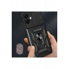 USLUCAN ALIŞVERİŞ Samsung Galaxy A06 Kılıf Pars Lens Yüzüklü Silikon - Siyah