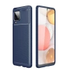 USLUCAN ALIŞVERİŞ Samsung Galaxy A22 Kılıf Auto Focus Karbon Kapak - Lacivert