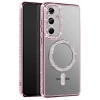 USLUCAN ALIŞVERİŞ Samsung Galaxy A57 5G Joke Simli Magneticsafe Kılıf - Pembe