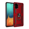 USLUCAN ALIŞVERİŞ Samsung Galaxy A71 Kılıf Sofya Yüzüklü Silikon Kapak - Kırmızı