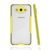 USLUCAN ALIŞVERİŞ Samsung Galaxy J7 Kılıf Platin Silikon - Sarı