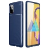 USLUCAN ALIŞVERİŞ Samsung Galaxy M51 Kılıf Auto Focus Karbon Kapak - Lacivert