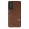 USLUCAN ALIŞVERİŞ Samsung Galaxy M52 5G Kılıf Loop Deri Silikon - Kahverengi