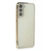 USLUCAN ALIŞVERİŞ Samsung Galaxy S21 FE Kılıf Lensli Silikon - Gold