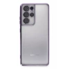 USLUCAN ALIŞVERİŞ Samsung Galaxy S21 Ultra Kılıf Lensli Silikon - Mor