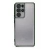 USLUCAN ALIŞVERİŞ Samsung Galaxy S21 Ultra Kılıf Lensli Silikon - Yeşil