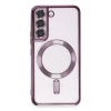 USLUCAN ALIŞVERİŞ Samsung Galaxy S22 Kılıf Kross Magneticsafe Kapak - Mor