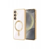USLUCAN ALIŞVERİŞ Samsung Galaxy S23 Plus Kılıf Kross Magneticsafe Kapak - Gold