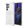 USLUCAN ALIŞVERİŞ Samsung Galaxy S24 Ultra Kılıf Kart Şeffaf Silikon - Şeffaf
