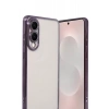 USLUCAN ALIŞVERİŞ Samsung Galaxy S25 Edge Lensli Silikon - Mor